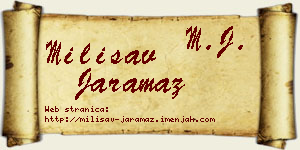Milisav Jaramaz vizit kartica